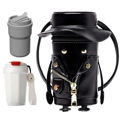 Sac bucket pour femmes en simili cuir | Petite pochette bandoulière polyvalente pour voyage et soirée