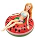 9 Pcs Pool Floaties Swim Accessories Set for Girl Dolls, Fun Swimming Pool Party Ring Inflatable Drink Holder for11.5 inch Dolls Pool Toys