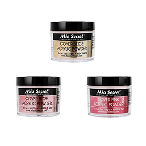 MIA Secret Cover Powder 3 Pc Set - Pink/Beige/Rose 2.0 Oz by Mia Secret