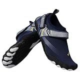 SPGOOD Unisex Barfußschuhe Trekkingschuhe Traillaufschuhe Fitness Schuhe Strandschuhe Schnell Trocknend Weich Kollisionssicher rutschfeste Wassersportschuhe Surfschuhe Outdoor&Indoor Sport Blau EU 47