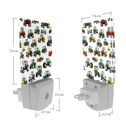 Lámpara de noche LED con sensor, patrón tractor para niños miniatura 7