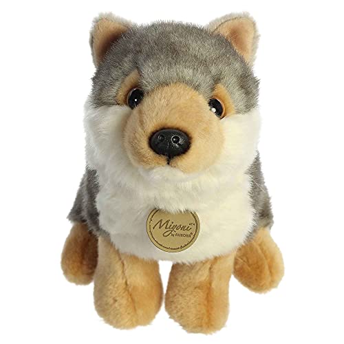 Aurora® Realistic Miyoni® Wolf Stuffed Animal - Lifelike Details Make a Cherished Companion - Perfect for Decorating Bedrooms or Classrooms - Gray 8.5 Inches by Aurora - Image 6