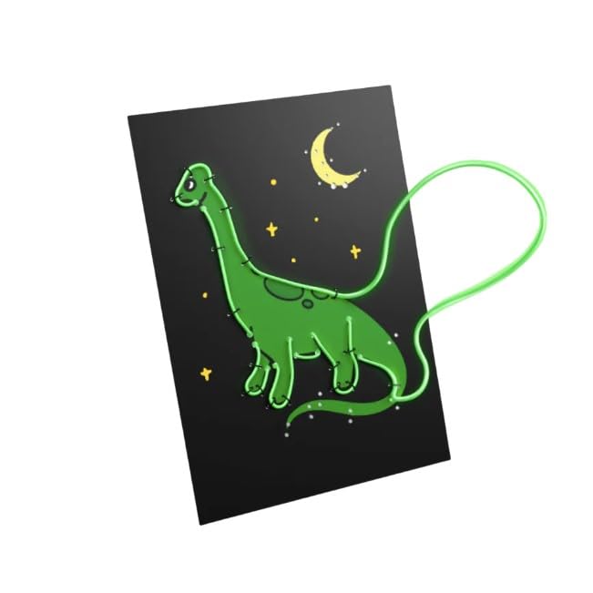 KIDYWOLF Kidyneon - Kit Decoration Murale Lumineuse Dinosaure
