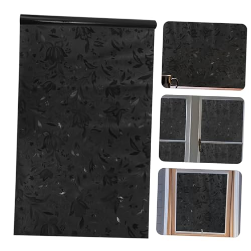 Película para ventana adhesiva PVC Black floral TEHAUX miniatura 5