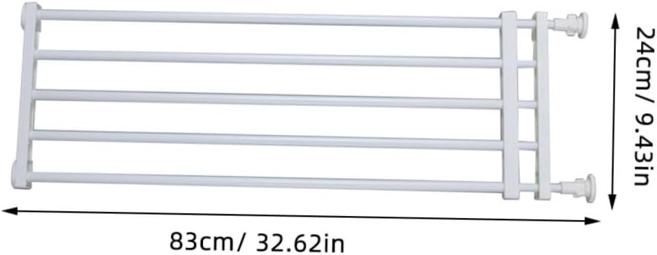 Indoor Wide Safety Gate Pressure Mounted Dog Gate Boy Girl Extra Wide Walk Through Pet Fence Boys and Girls Pet Stair Hallway White High