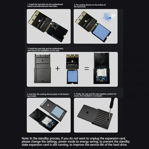 Caixa de Conversão de Disco Rígido de Console, Suporte para Protocolo Pcie 4.0, Caixa de Cartão de E