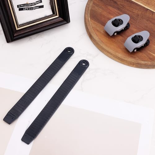 BOXOB 2pcs Snowboard Ankle Ladder Strap Binding Replacement with Black Strap Buckles, Ski Bindings High Elastic Ankle Strap Durable Binding Parts for Snowboard Enthusiasts