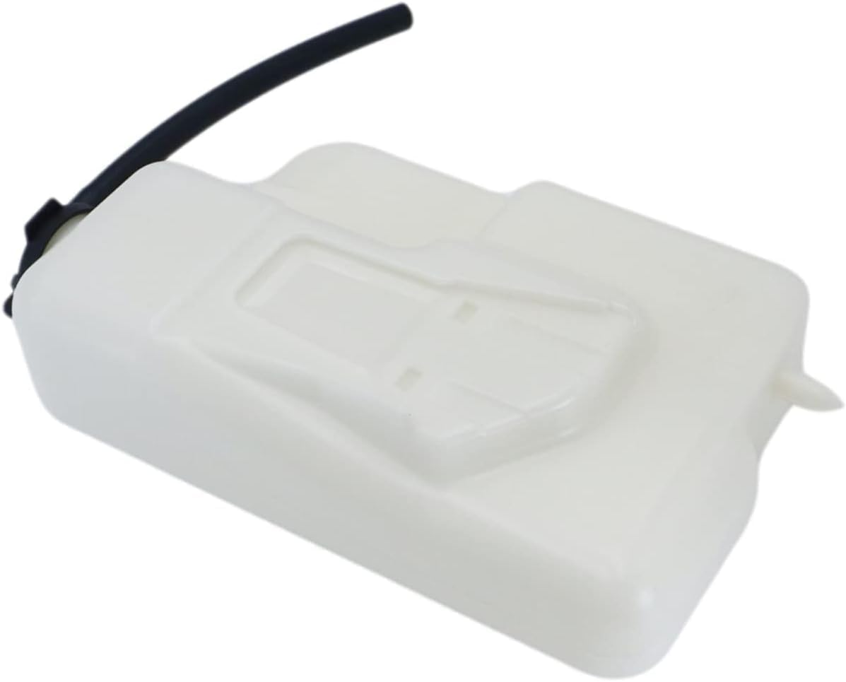 DAT AUTO PARTS Coolant Recovery Tank Radiator Overflow Bottle Reservoir With Cap Replacement For 1995-2004 Toyota Tacoma Pickup Truck White Textured Plastic TO3014108 164700C011