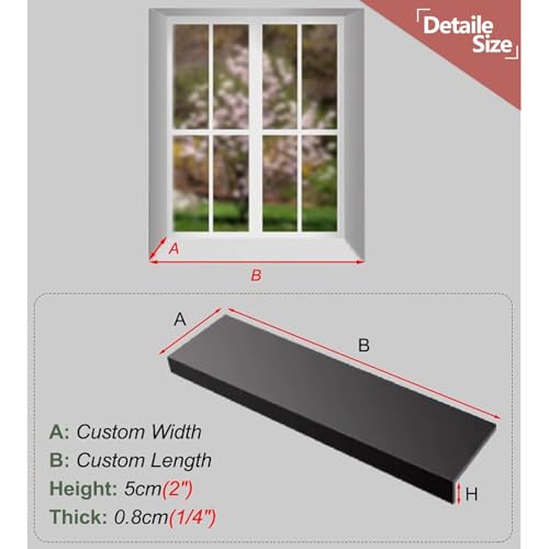 Cubierta de alféizar impermeable de 50 x 20 cm para eliminar manchas de moho en ventanas 3