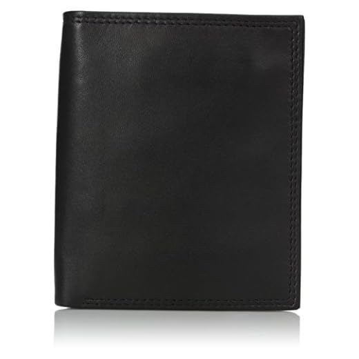 Buxton Men's Emblem wallets Credit Card Folio, Black, One Size
