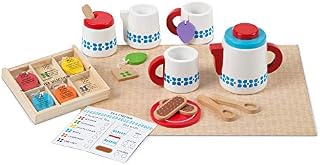 Melissa & Doug Wooden Steep & Serve Tea Set