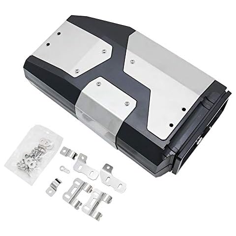 Carrfan Motorcycle Tool Box Left Side Bracket Aluminum Box Fit For BMW R1250GS R1200GS LC & Adventure 2002 2008 2018 Cover
