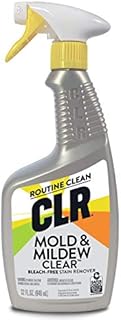 CLR Mold & Mildew Clear, Bleach-Free Stain Remover Spray | Works on Fabric, Wood, Fiberglass, Concrete, Brick, Painted Walls, Glass and More | EPA Safer Choice (32 Ounce)