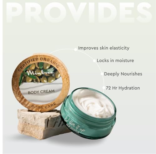 Image of Mintree Olive Moisturizing Body Butter for Men and Women, 72hrs Hydration, 150g