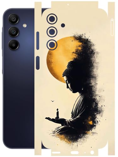 Image of AtOdds - Full Body Back Screen Guard Protector Film - Lamination Wrap Skin Sticker Compatible with Samsung Galaxy A15 (5G) | Scratchproof Matte Finish (Divine)
