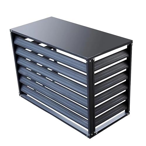 Écran de climatiseur extérieur aluminium clôtures décoratives jardin terrasse 100 50 70 cm