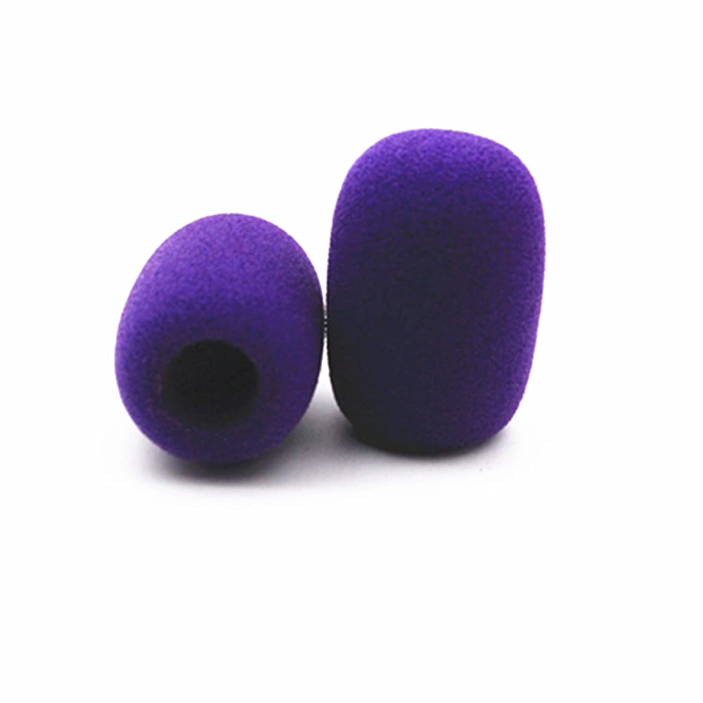 Pare-brise pour microphone de casque, housses de microphone en mousse Pare-brise pour micro pare-brise pour micro de bureau, paquet de 10 micros