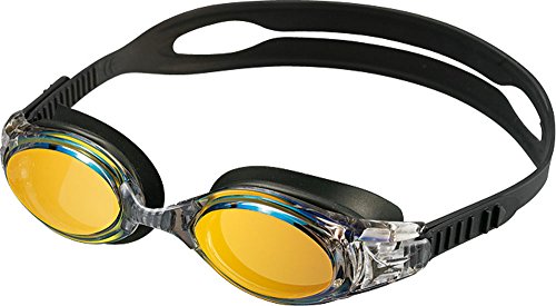 AQA(エーキューエー) スイミング ゴーグル ミラー ウォーターランナースマートクリック3 オレンジミラー KM-1624 3300