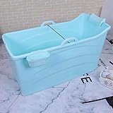 GLokpp Bañera para Adultos Bañera Plegable portátil Hogar Bañera Grande Plato de Ducha Plegable Bañera cómoda para Adultos Plegable ，120X43X53CM