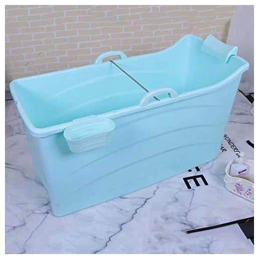 GLokpp Bañera Plegable for Adultos Piscina de plástico for bebés Baño for niños Barril Hogar Bañera portátil Grande, Engrosada con Tapa Bañera Plegable, bañera, Ducha portátil (Color : A)