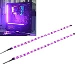 DS LED Light Strip Computer Lighting Pink with Magnetic for PC Case Lighting Kit (2Pack, Molex Conne