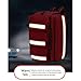 Professional First Aid Bags Empty, First Responder Trauma Bag with Multi Pockets Emergency Bag for Home Health Care, EMT, EMS, Red(Bag ONLY)