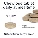Carlson - Kid's Chewable Iron, 15 mg, Superior Absorption, Blood Health, Energy Production & Optimal Wellness, Natural Strawberry Flavor, 60 Tablets