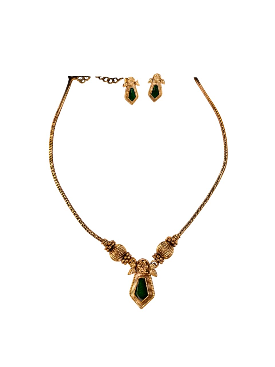 Classic Green Nagapadam pendant necklace-image-44