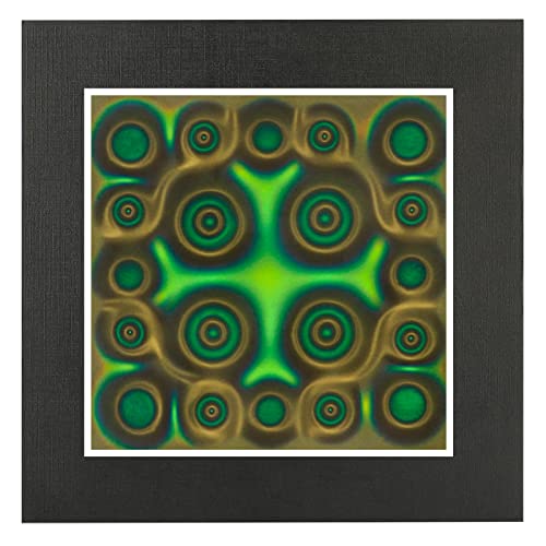 MIKEDE Magnetic Viewing Film, 4" x 4" Green Magnetic Field Display Film, Magnetic Flux Display, Magnetic Filed Detector, Reusable and Automatic Recovery