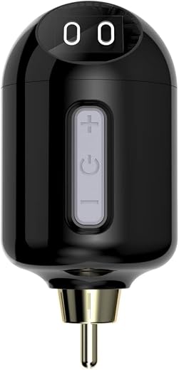 Mast Tattoo Airbot T4 Wireless Tattoo Battery Power Supply for Tattoo Pen Machine, Cordless RCA Jack by Mastlabs Lightweig...