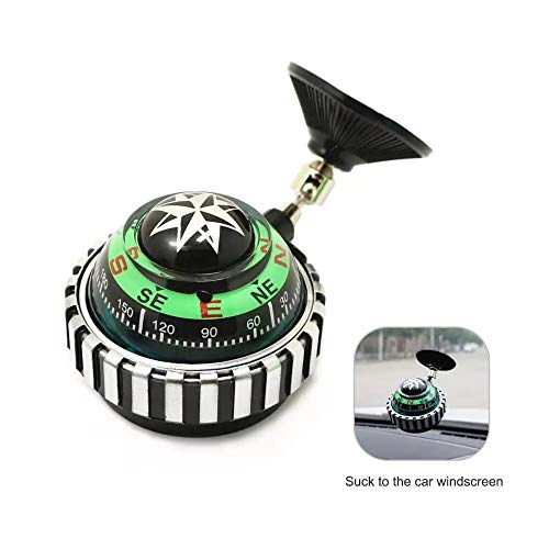 Compass for Car Suction Cup Adjustable Seat Suction Liquid Ball Jeep Compass Dual