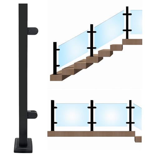 ITeVe.GD Glass Stair Railing Post System 43.5 inchs Stainless Steel