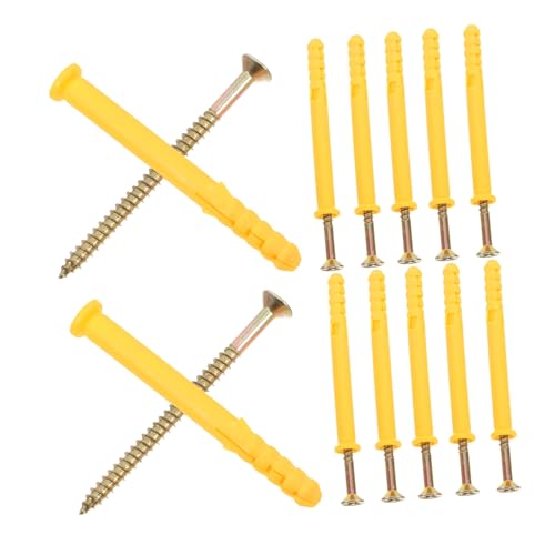 Alipis 20pcs Screw Assortment Dry Wall Anchors Stainless Steel Expansion Screws for Wall Mounting