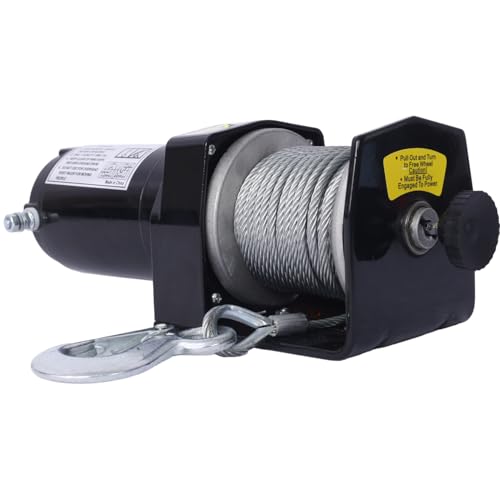 Geelife cabrestante eléctrico 2000 lb 12V para ATV/UTV miniatura 4