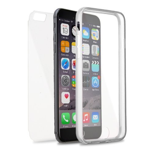 Eagle Cell iPhone 6 Plus TPU Clear Front and Back Case - Retail Packaging - Transparent Clear