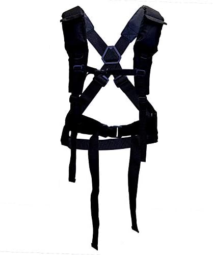 Eagle Claw Sled Harness, Black, Adjustable