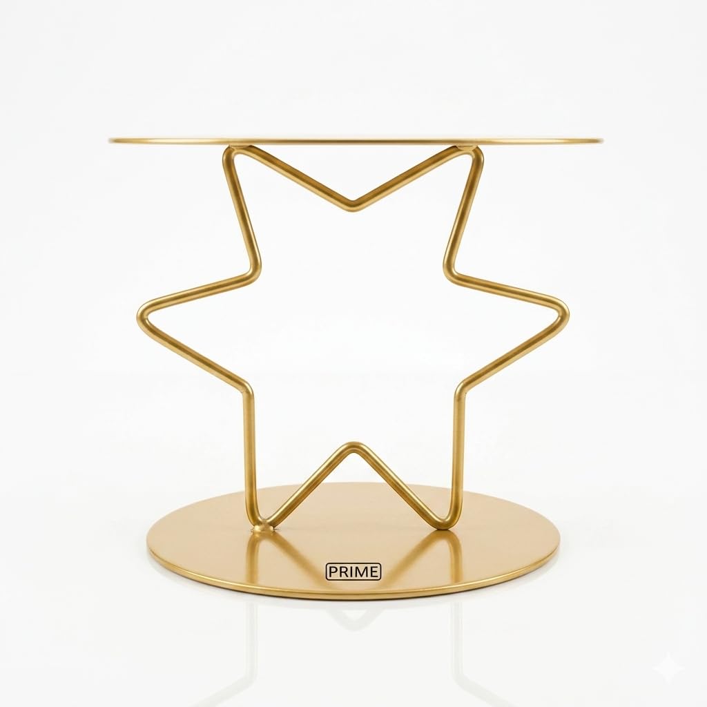 Heart Cake Spacer Stand - Silver & Gold -4