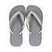 Havaianas Women's Top Tiras Flip Flop Sandal, Steel Grey, 6