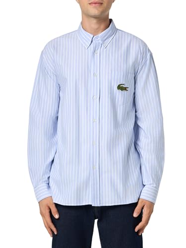 Lacoste Men's Long Sleeve Croc Signature Woven Shirt