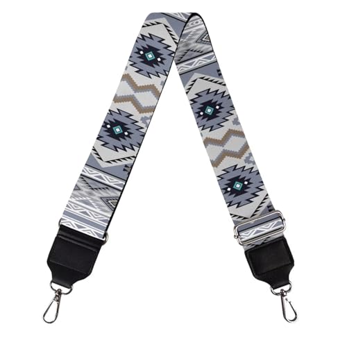Image of Coldinair Tribal Aztec Purse Straps Replacement Wide Crossbody Bag Straps,Geometric Antique Wide Shoulder Strap Adjustable Guitar Strap for Purse