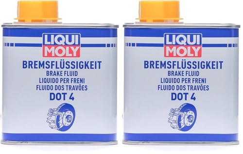 Liquide de frein Dot 4 Liqui Moly 3085 en lot de 2 bidons pour entretien auto