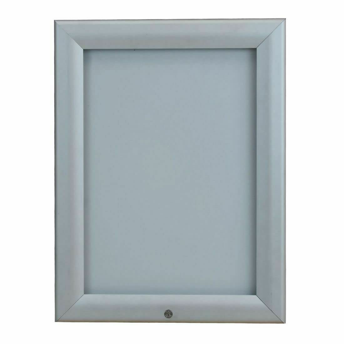 1 X A4 Aluminium Silver Lockable Outdoor Snap Frames/Poster Holder A4 SIZE