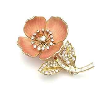 花かごブローチ k18 宝飾品 11531-2.jpg