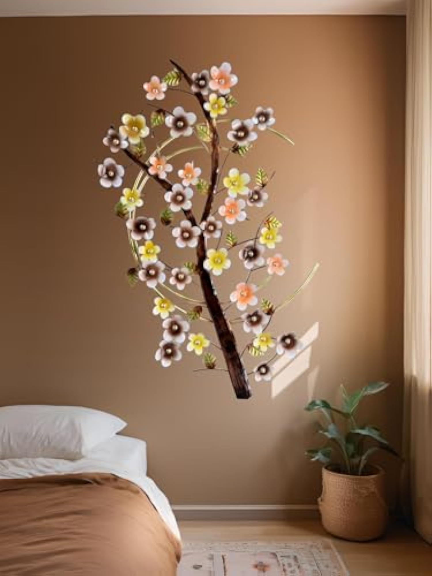 Cherry Blossom Metal Wall Art, Decorative