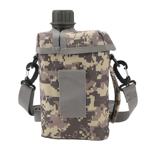 Kuuleyn Botella de agua al aire libre Botella de agua aislada Botella portátil 2L Gran capacidad Frasco de agua al aire libre Jarra para montar caminatas (ACU)