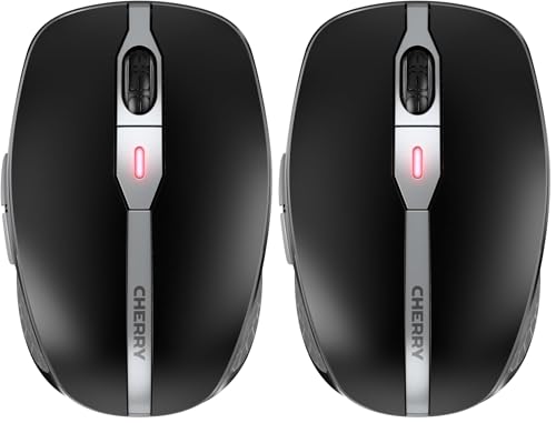 Souris rechargeable CHERRY MW 9100 à résolution réglable 2400 dpi pour connexion double