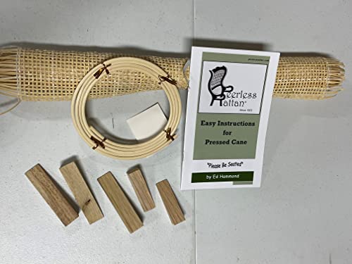Radio Weave Pressed Cane Webbing Kit, with 5 Wood...