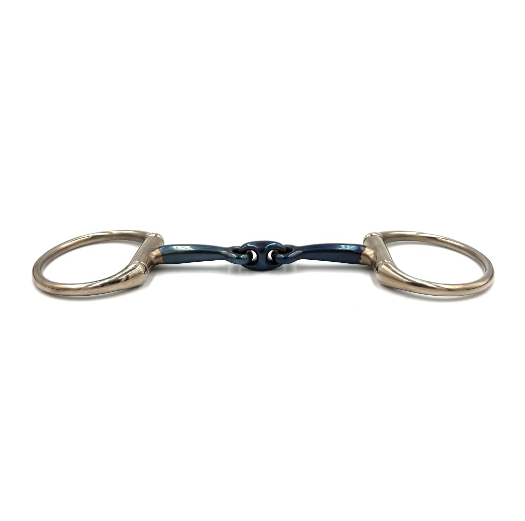 Gebiss Olivenkopfgebiss Olivenkopftrense Doppelt Gebrochen Swet Iron Edelstahl Ringdurchmesser 70 mm Gebissstärke 13 mm 11.5 cm