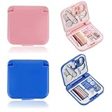 ADULLPONY Kit de couture de voyage avec 2 mini kits - Petits ciseaux...