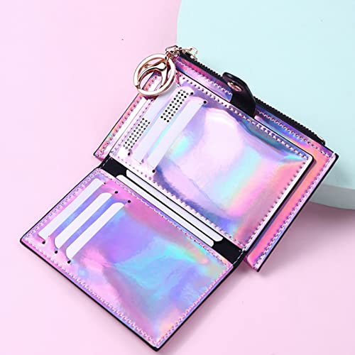 Womens wallet Fashion Keychain Zipper Coin Purse Mini Small Money Bag Credit Card Holder3